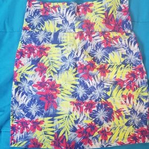 Floral stretch skirt